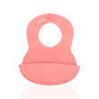 Нагрудник BabyOno мʼякий з регульованою застібкою, рожевий, 32&times;23 см