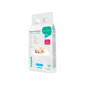 Пелюшки гігієнічні одноразові BabyOno 40&times;60 см, 10+2 шт 513/10 фото