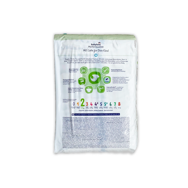 Підгузки Babylove Premium 2 (3-6 кг), 42 шт ML203642 фото