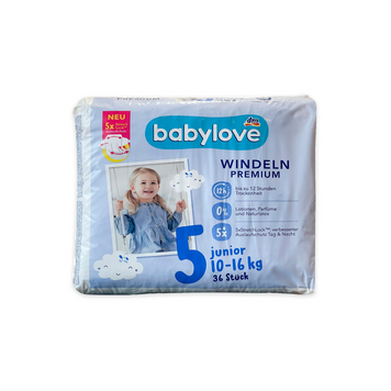 Підгузки Babylove Premium 5 (10-16 кг), 36 шт ML501036 фото