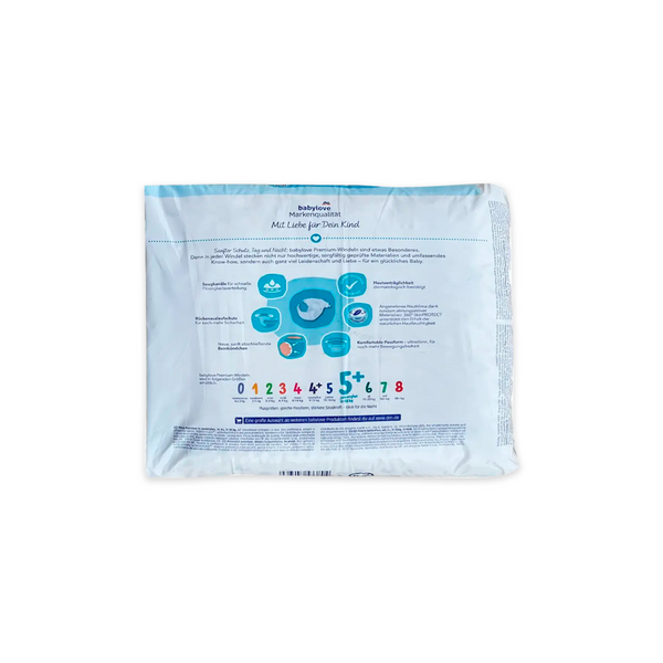Підгузки Babylove Premium 5+ (11-18 кг), 34 шт ML501134 фото