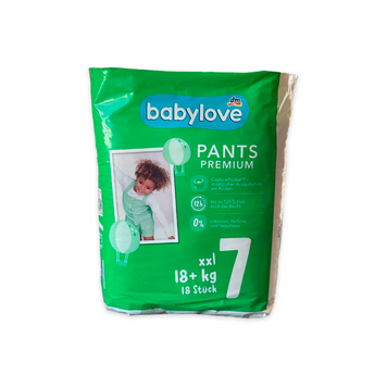 Підгузки-трусики Babylove Premium 7 (18+ кг), 18 шт ML701818 фото